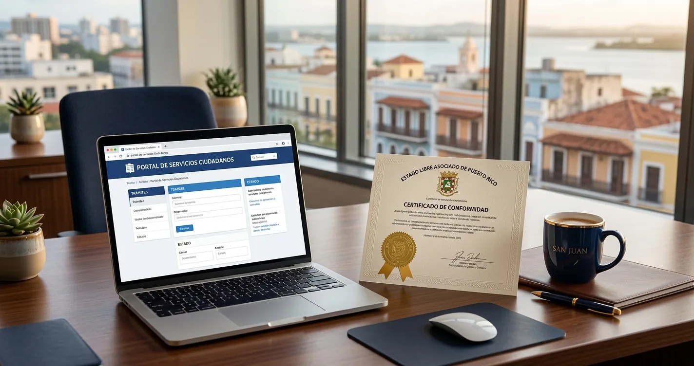 Registro de compañías en Puerto Rico - Trámite online en el Departamento de Estado con certificado oficial