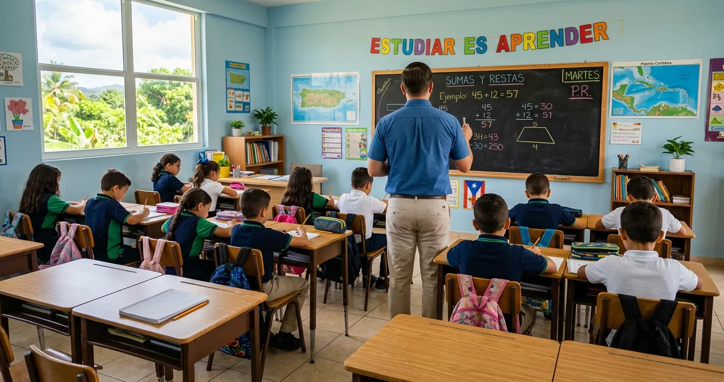Renovacion de licencia de maestro en Puerto Rico - maestro en un salon de clases